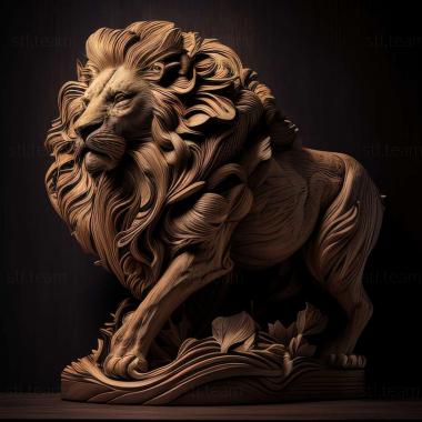 3D model lion (STL)